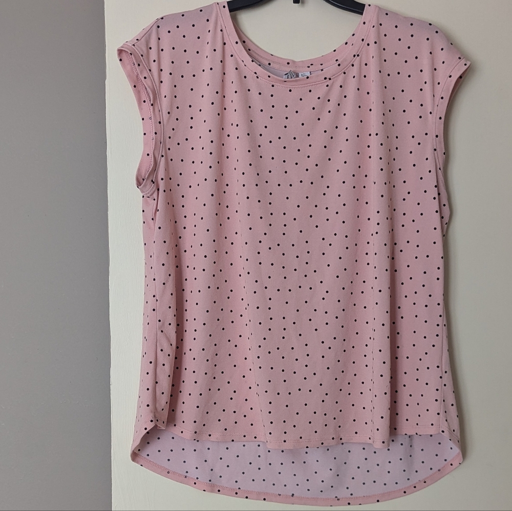 Pink Polka Dot Women's Top Elle